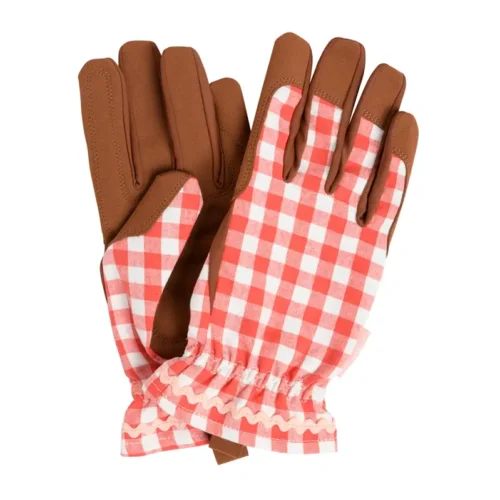 Burgon & Ball Collector Red Check Ladies Gardening Gloves